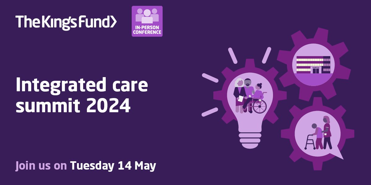 Care Talk are excited to support @TheKingsFund Integrated care summit!

This is a great opportunity to hear innovative ways of thinking in the integrated care space. 

Book your place today & we will see you in May 2024 - bit.ly/3VWOvwZ

#KFICS24 kingsfund.org.uk