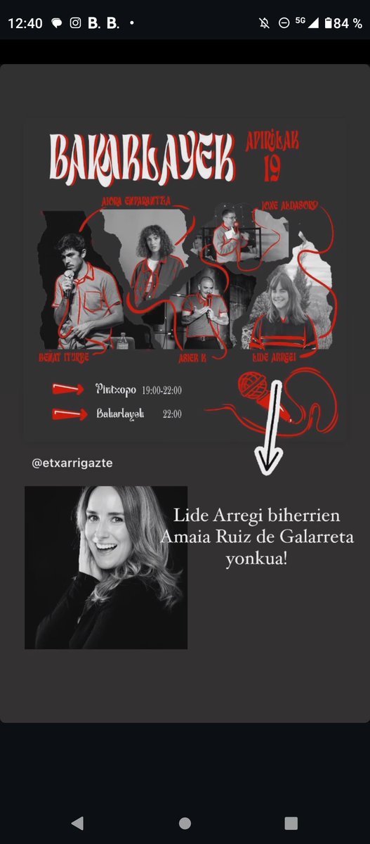 EtxarriGazte's tweet photo. Epa gaztiek!!

Ostiel hontan bakarlayek ureikottugu gaztetxie humores betetzeko!

Ez galdu aukera, pintxo potie do ta!

Animetu!!👹👹❤️ https://t.co/B0ZMGTU6NM