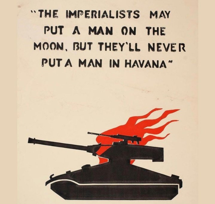 Un recordatorio, en estos días de Aniversario de la Victoria de Playa Girón 😏 👉 El imperialismo puede poner un hombre en la luna, pero jamás pondrá un hombre en La Habana 😉