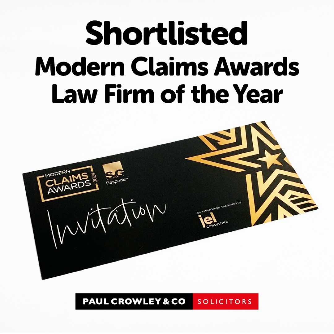 Paul Crowley & Co are delighted to be shortlisted for the 'Law Firm of the Year' Award
#paulcrowleysolicitors #Liverpool #liverpoolsolicitors #england #northwest #solicitorsfirm #lawfirmoftheyear #legaladvice #modernclaimsawards #2024 #awards #dedicatedprofessionals #rumwarehouse