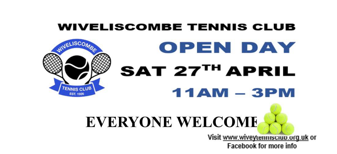 Are you interested in trying tennis? 🎾 Why not come to this open day, meet some of the members, try out the ball machine and meet the excellent coaches. 📅 Sat 27th April ⏰ 11am-3pm 📍Wivey Tennis Club TA4 2TA