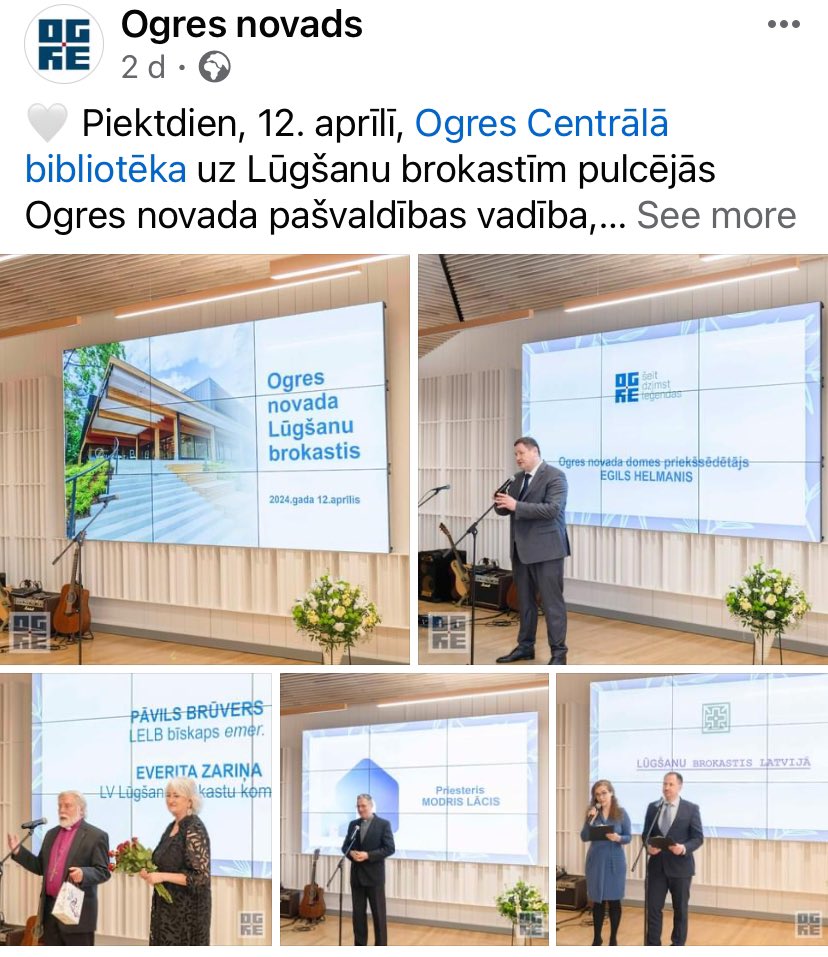 MaraPinka's tweet photo. 2/2 Visu cieņu kristīgajām kopienām un māksliniekiem, taču arī šī nav novadpētniecība. Kristīgais kurss pašvaldībā pēdējā laikā dikti krīt acīs. https://t.co/BaT1lpt2BY