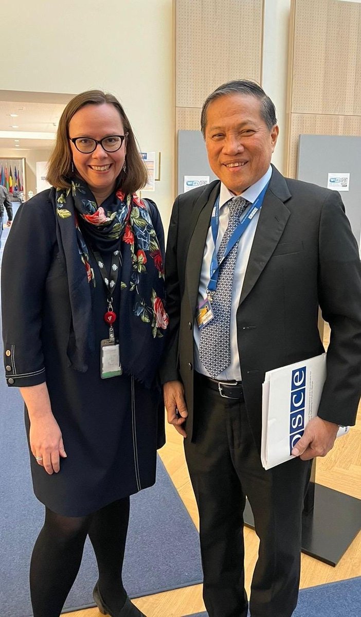 #ASEAN's efforts to counter #HumanTrafficking are reaching a global audience! The @ASEAN Lead Shepherd on Trafficking in Persons presented the 🇦🇺's #ASEANACT study on ‘Exploring the Intersection between Disability & Trafficking in 🇮🇩🇵🇭 & 🇹🇭’ at an @OSCE event in Vienna #CTHB24