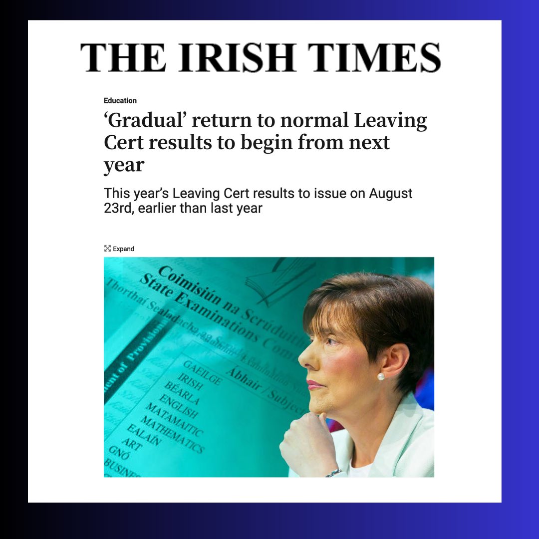 Huge updates here for JC and LC #edchatie #histedchatie 

irishtimes.com/ireland/educat…