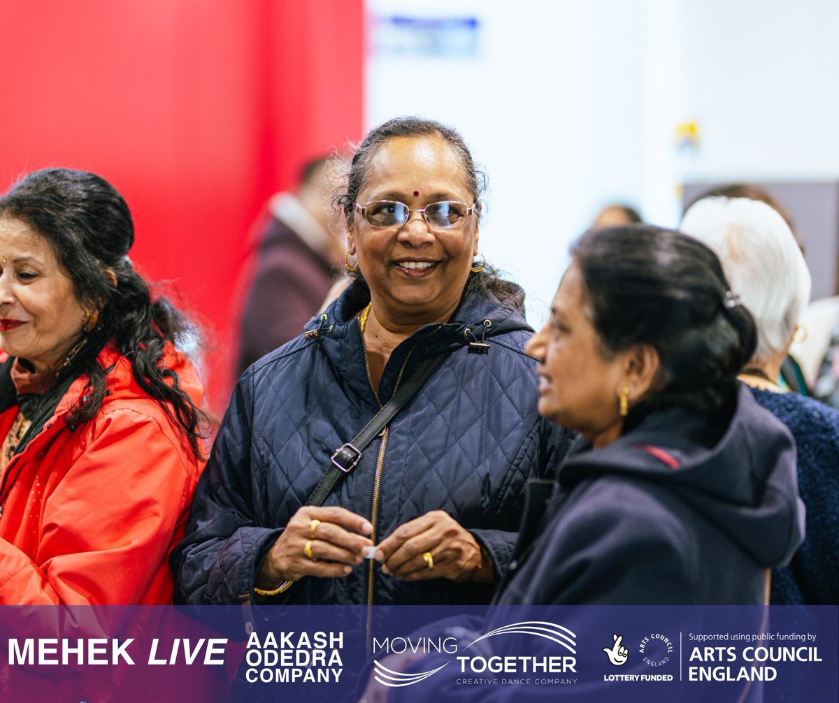 Throwing it back to the first shows that launched our Mehek UK tour at Peepul Centre in Leicester 🤩 Mehek Live participants, from our community project with @Moving_Together, enjoyed watching the show and meeting Aakash Odedra and Aditi Mangaldas! 📸: Angela Grabowska
