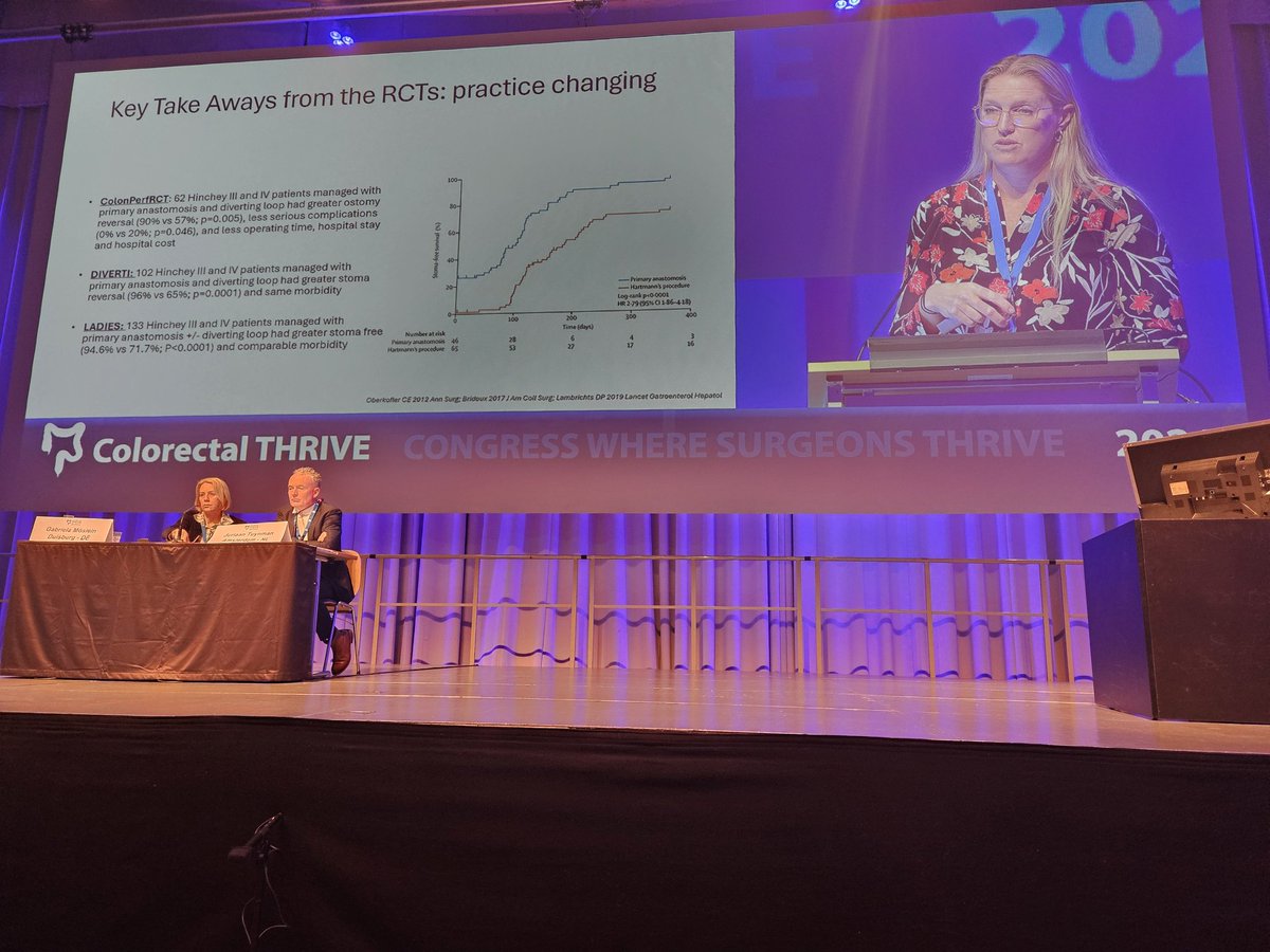 colothrive's tweet photo. @AmyLightnerMD takes on complicated diverticulitis and emergency surgical care at #THRIVE24 making sense of contradictory results and literature to provide clarity and spund practice recommendations #colorectalsurgery https://t.co/1LM6NIWfK6