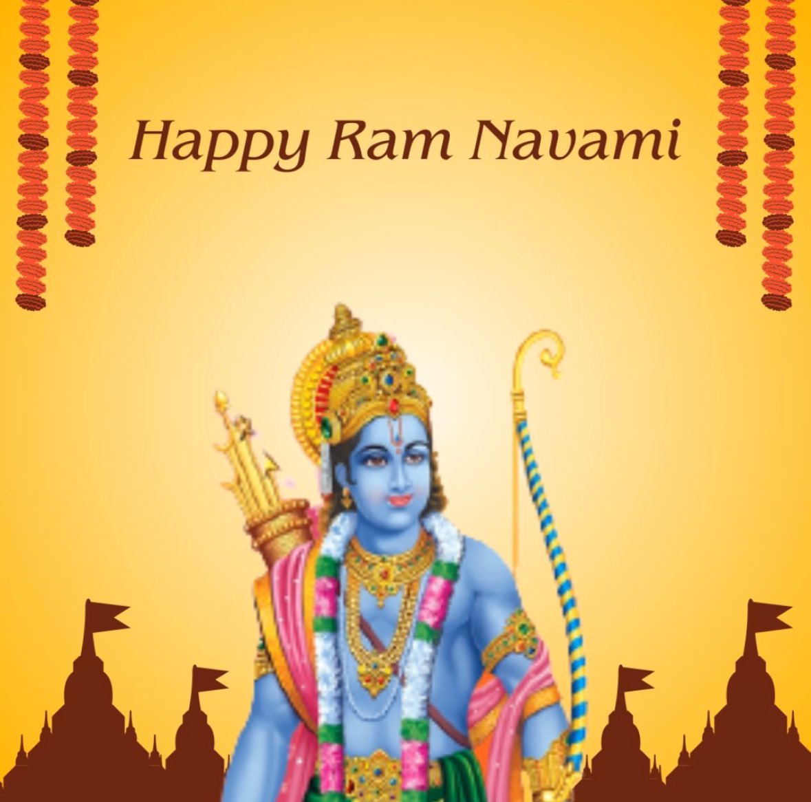 Happy Ram Navami! May this auspicious day bring light and positivity into your lives🙏🏼 #RamNavami