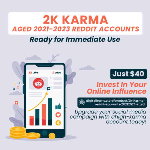 🚀 Enhance Your Reddit Presence! Boost your marketing impact with a 2021-2023 aged Reddit account packed with 2000 karma for just $40! Ideal for marketers looking to establish authority and engage deeply with communities.  📞 Need help? Contact us on Skype:  #RedditMarketing