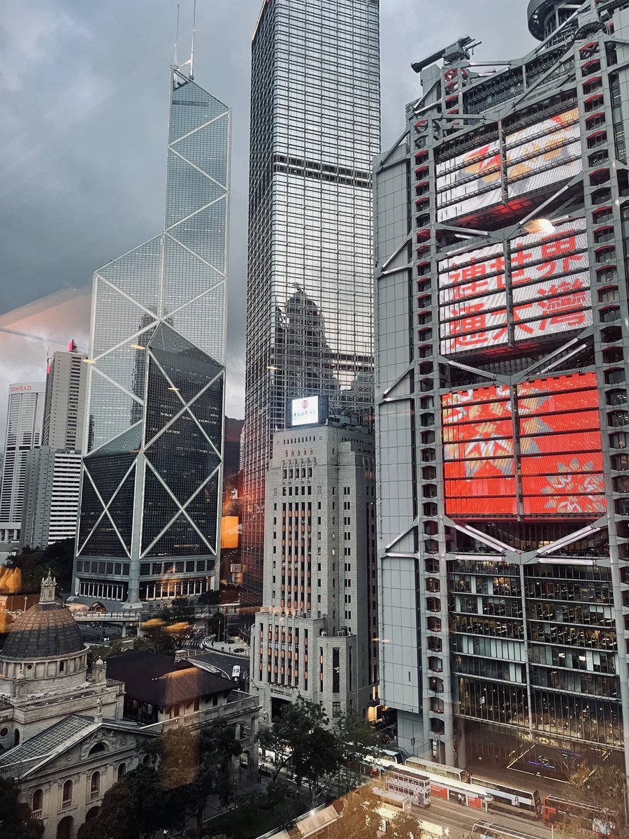 The lights are coming on in Hong Kong.