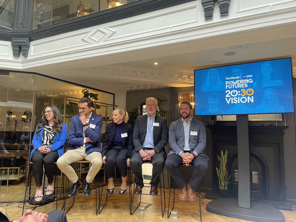 A massive thank you and well done to both our panels participating in today’s #2030Vision Event with @heraldscotland @s1jobs and @NewsquestEvents.👏 Fantastic insights shared on how we can collaborate to help both businesses and the Next Generation thrive in the future🤩