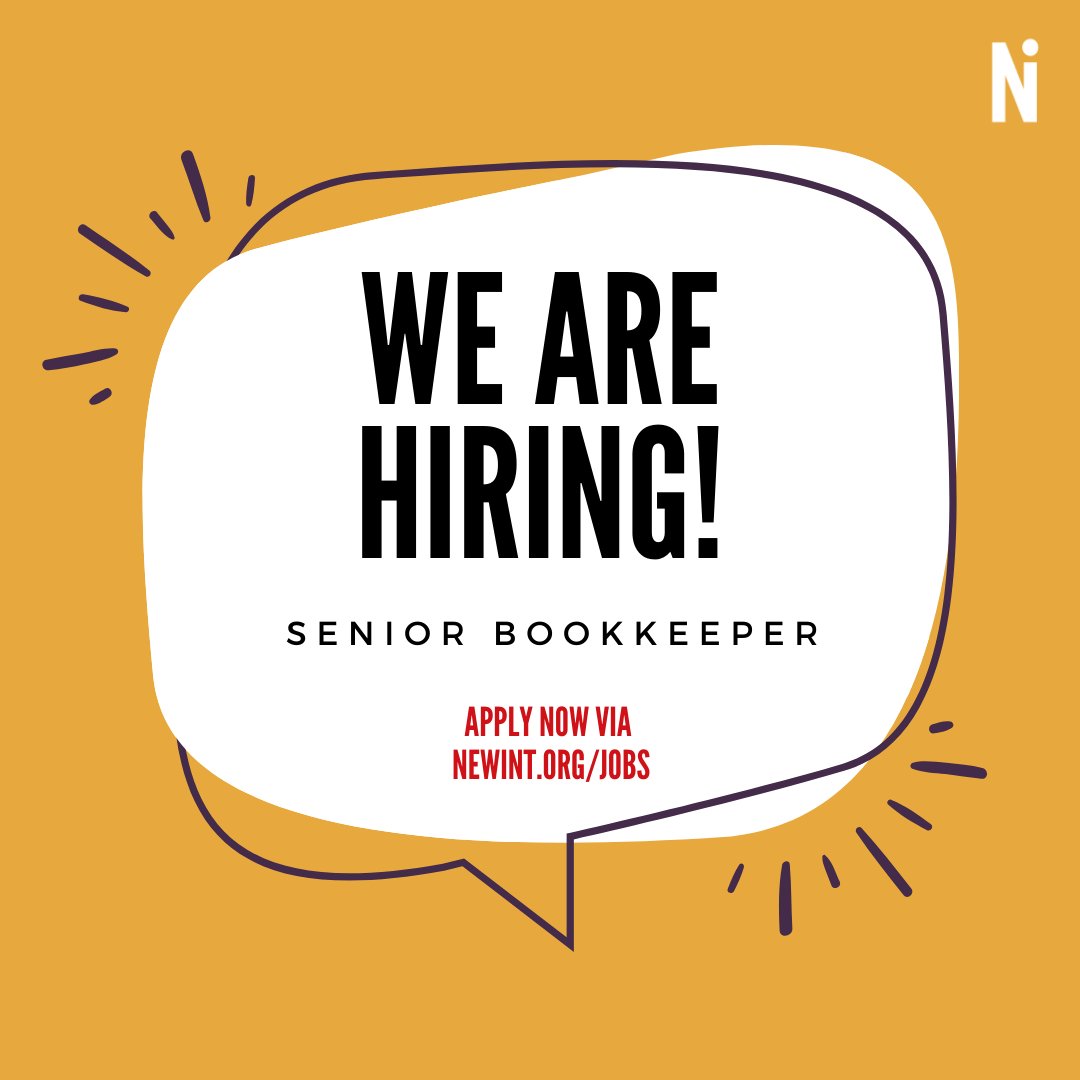 🚨Last day to apply to our Senior Bookkeeper role! ⏰ Deadline for applications: midnight TODAY 🤝 Interviews: w/o 22 April 📆 Start date: ASAP 💻 Hours: 28 hours/week (FTE 35 hours) 💰 Salary: £30,930/ annum (pro-rata). 📍 Location: UK remote newint.org/about/jobs