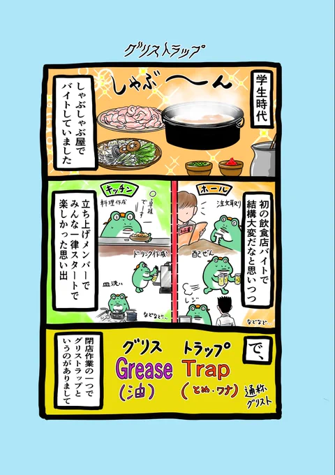 ♪🐸エッセイ173回目 🐸♪

おこんばんは!🌝
昨日のU23サッカー、うとうとしながらも最後まで観ることができました😊
人数が少ない中でなんとか勝ち切ってくれて安心しました😊
次戦も楽しみです♪😆♪⚽️

#漫画が読めるハッシュタグ
#飲食店バイト
#グリストラップ 