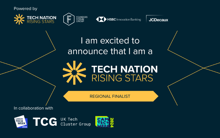 ✨ We are Tech Nation #RisingStars Regional Finalists!

📆 Next month we'll be showcasing Safepoint and <a href="/get_callie/">Callie</a> at <a href="/CamTechWeek/">camtechweek</a> alongside the region's best and brightest tech companies. 

🏆 If we win, we'll go on to present at <a href="/LDNTechWeek/">London Tech Week</a>!
