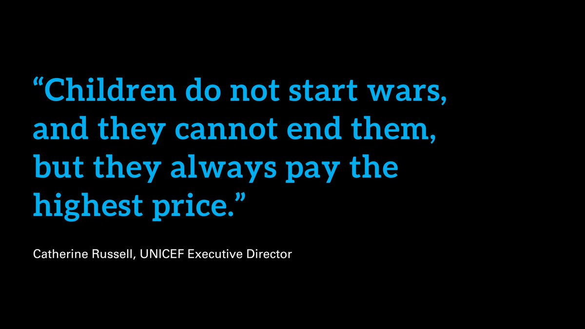 “For the sake of every child, I urge the parties to the conflict to release all Israeli hostages, implement an immediate ceasefire in the Gaza Strip and facilitate unfettered humanitarian access, and refrain from any further violence against children” – @unicefchief