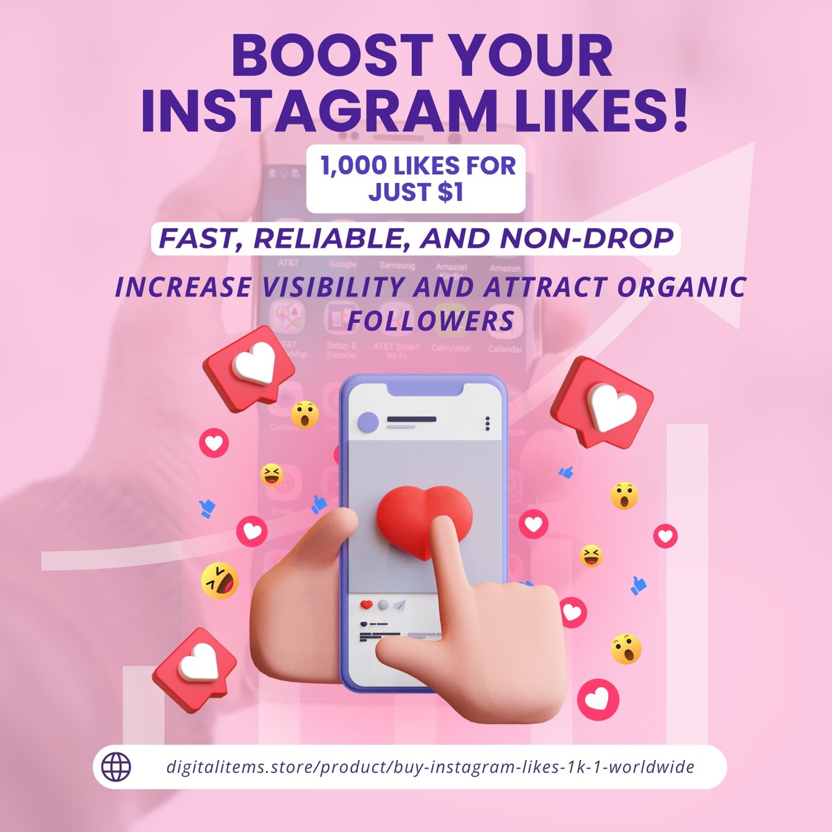 🌟 Supercharge Your Instagram Growth Instantly! Get 1,000 non-drop likes for just $1 and watch your Instagram profile soar. Perfect for businesses and influencers aiming to enhance visibility and credibility quickly.  🔗 digitalitems.store/product/buy-in… 💬#InstagramGrowth