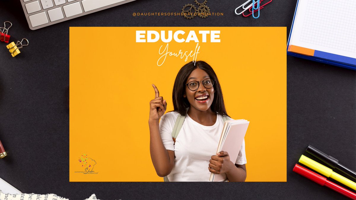 'Education is key 🗝️ 'Sit down and read. Educate yourself for the coming conflicts.' - Mother Jones. It's crucial, especially for women and girls, to be both street smart and book smart 📚✊. Support and share your journey with #EducateToEmpower 💪 #Empowerment'