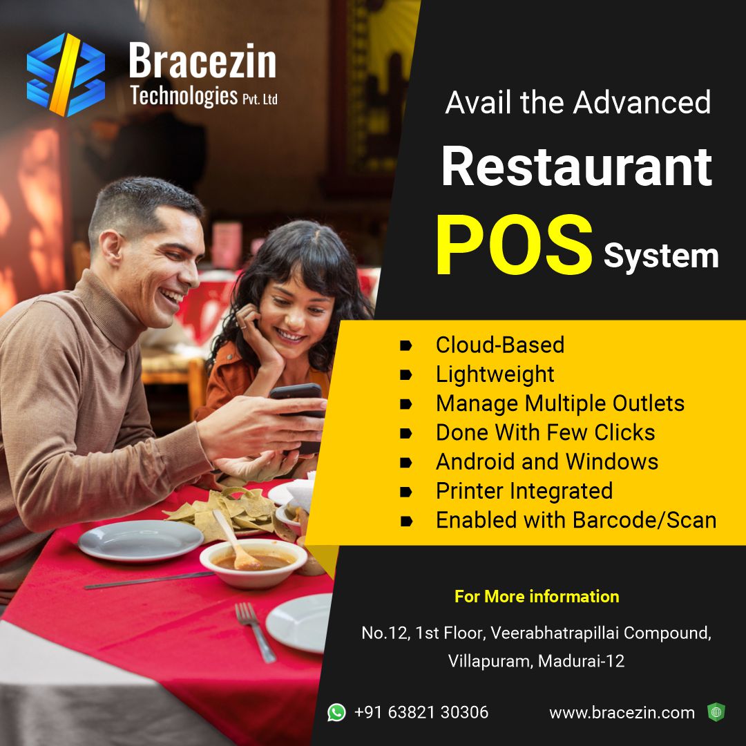 Revolutionize your restaurant's operations with our state-of-the-art POS software. Say goodbye to manual order taking and inventory management headaches, and hello to seamless efficiency and enhanced customer experience.
#restaurantpos #pointofsale #pos #restaurant  #bracezintech
