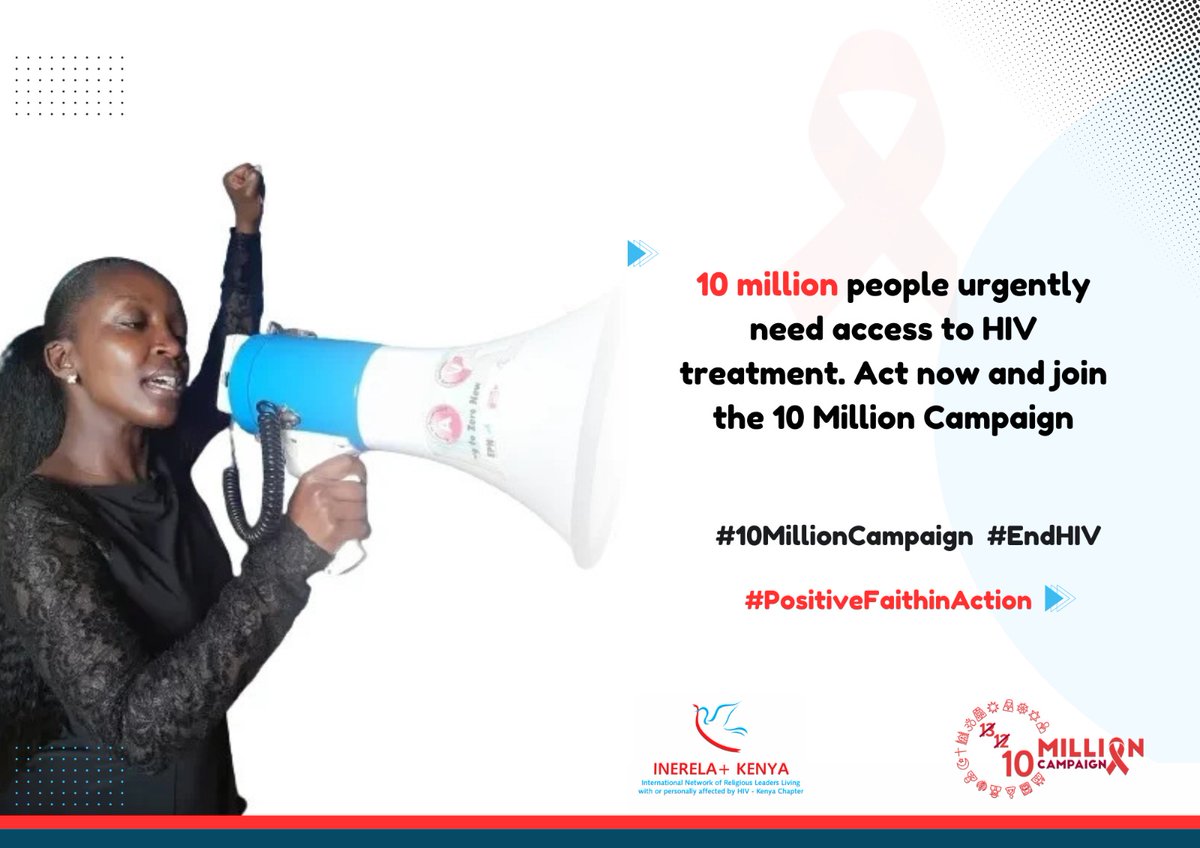 ⚖️ Stand up for justice and equality. Join the #10MillionCampaign to promote equal access to HIV treatment. @Interfaith_H_P @AaccCeta 👉interfaith-health-platform.org/10-million-cam…