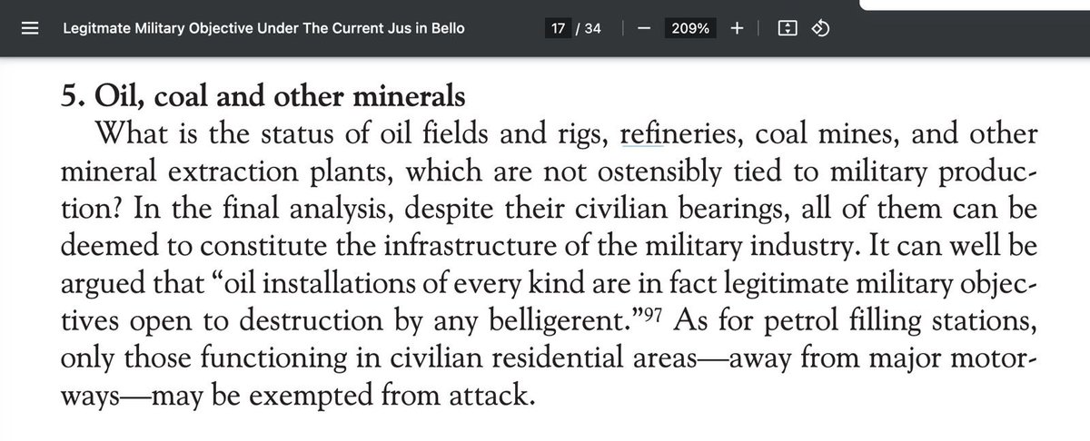 From “Legitimate Military Objectives under the current jus in bello” by Yoram Dienstein: