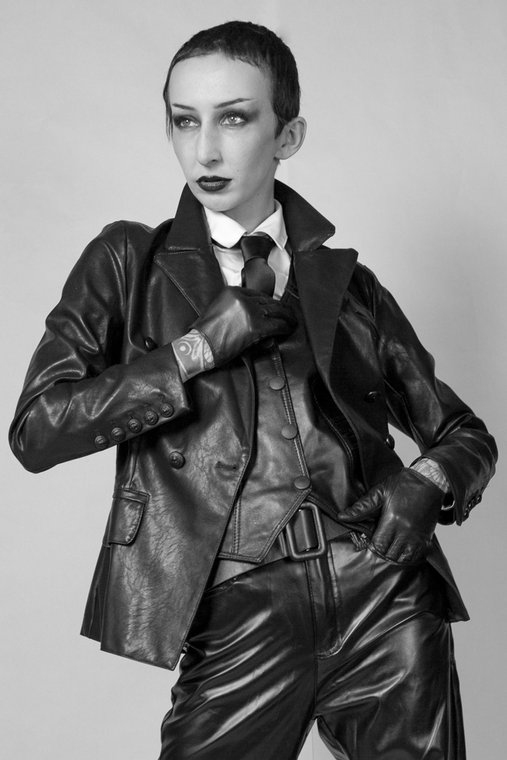 The Boss #ladyboss #fetishphotography #noirphotography #femdomart #style #fashion #leather #badass #villainess