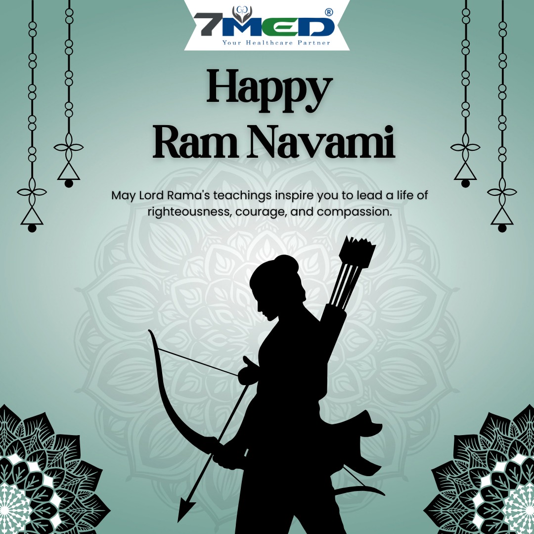 At 7 Med, we celebrate the spirit of Ram Navami with devotion and gratitude. Happy Ram Navami!  #7Med #RamNavami #HealthyLiving #DialysisCare #HealthcareHeroes #KidneyHealth #KidneyAwareness #KidneyCare #7MedIndia #HealthForAll #AwarenessCampaign #MedicalExcellence