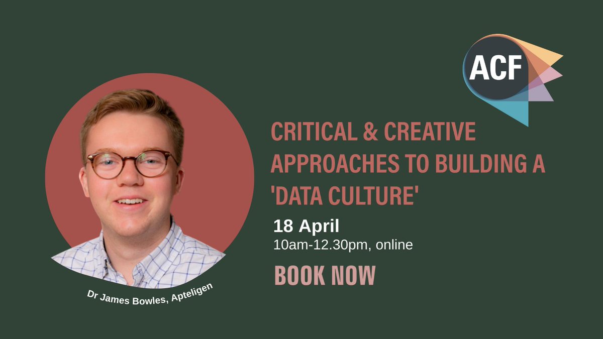 Last call for tomorrow's workshop presenting established and innovative approaches and tools to building a #DataCulture across teams, as well as embedding data use in organisation-wide learning cultures. Open to all 👉 acf.org.uk/dataculture #DataLiteracy #DataStrategies