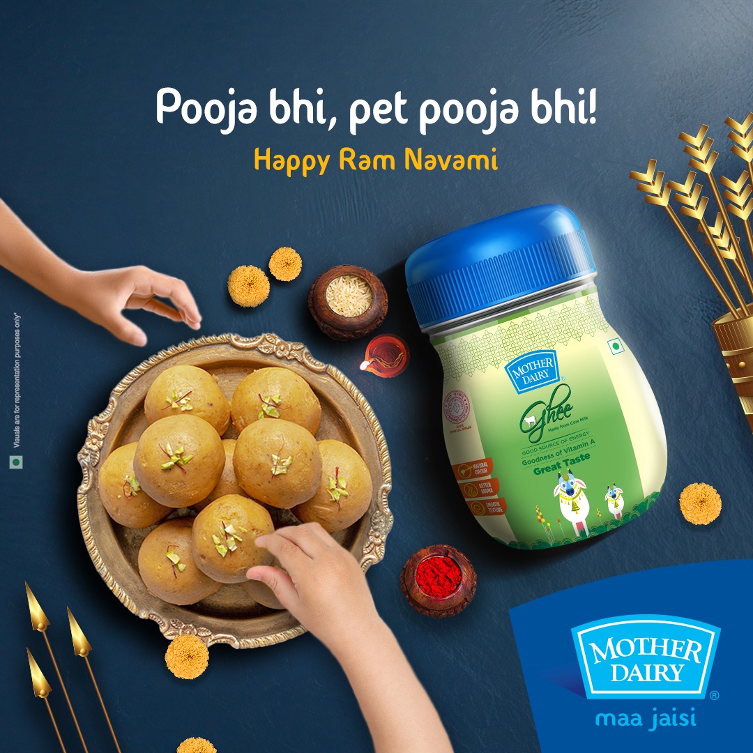 Enjoy the delicacies made with Mother Dairy ghee as you celebrate the festivities. #MotherDairy #NavamiSpecial #RamNavami