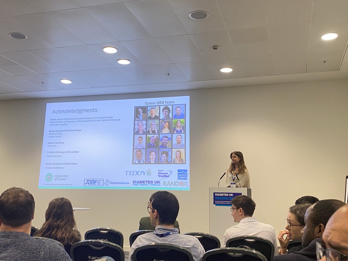 Fabulous talk about accessible T1D prediction by Erin Templeton from ⁦@uniofexeHLS⁩ ⁦@UofE_Research⁩ at the ⁦@DUK_research⁩ #DUKPC24