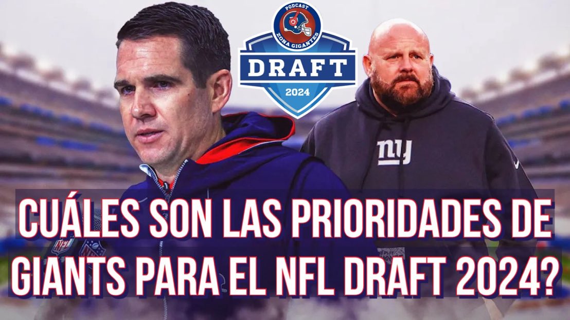 ZonaGigantes's tweet photo. Hoy VOLVEMOS con live 🚨a las 16:00 🇪🇸8:00 AM🇲🇽 hablaremos de la actualidad y de cómo se presentan estos @Giants al #NFLDraft2024 ☎️🧢⏰‼️ #Giants #NYGiants #DraftZG https://t.co/mtecX544kA