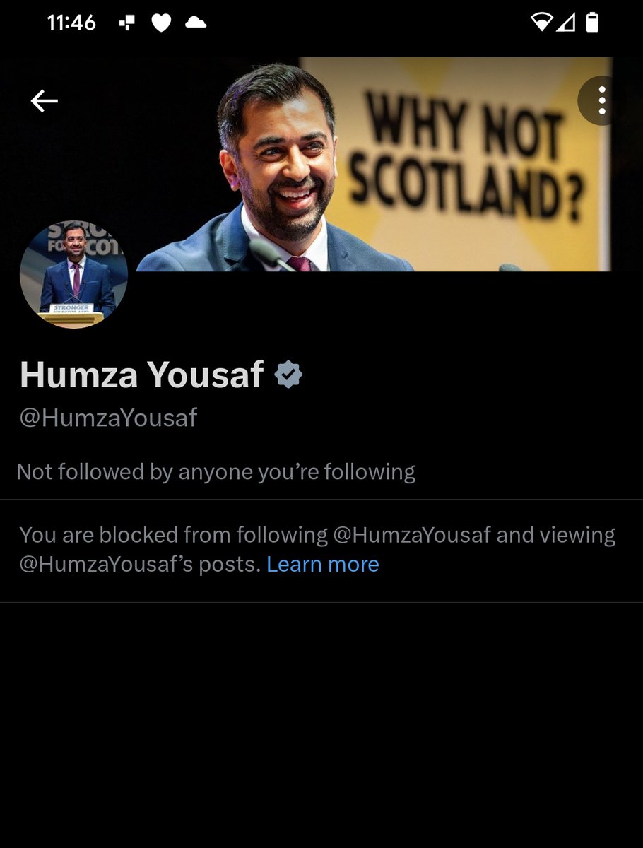 I must be moving in the right direction and creating the ripple. The world is aware of this clown now. Blocked for speaking out 🤣🤣🤣

#SNPOut #HumzaHatesScotland #HumzaHatesWomen