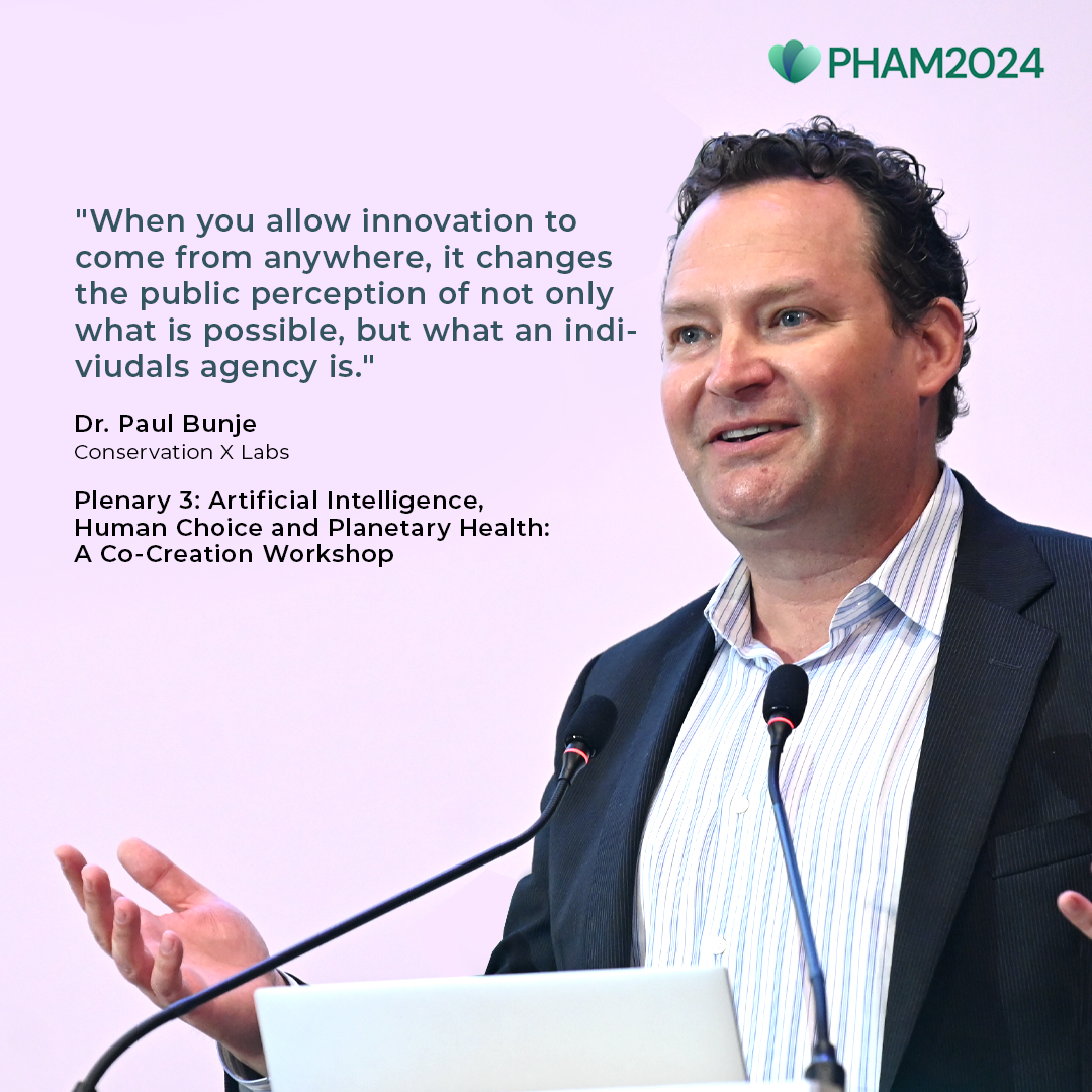 Dr. @paulbunje shares a profound insight on the transformative power of embracing diverse sources of innovation, expanding our horizons and empowering individuals to drive change. #PHAM2024 #Sustainability #FromEvidenceToAction