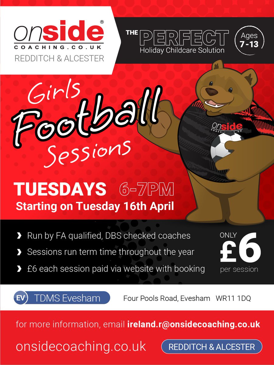 ⚽️GIRLS FOOTBALL ⚽️a great new opportunity to take part in girls football has started this week at TDMS. If you are interested please email Richard at the email on the flyer #LetGirlsPlay