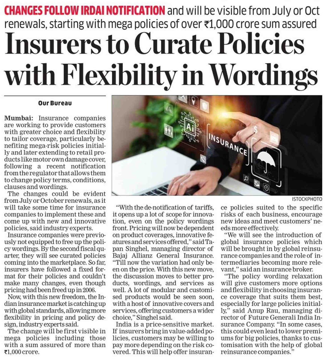 With the de-notification of tariffs, innovation will become the norm in the industry. Exciting times ahead. #Mytake as carried in @EconomicTimes.