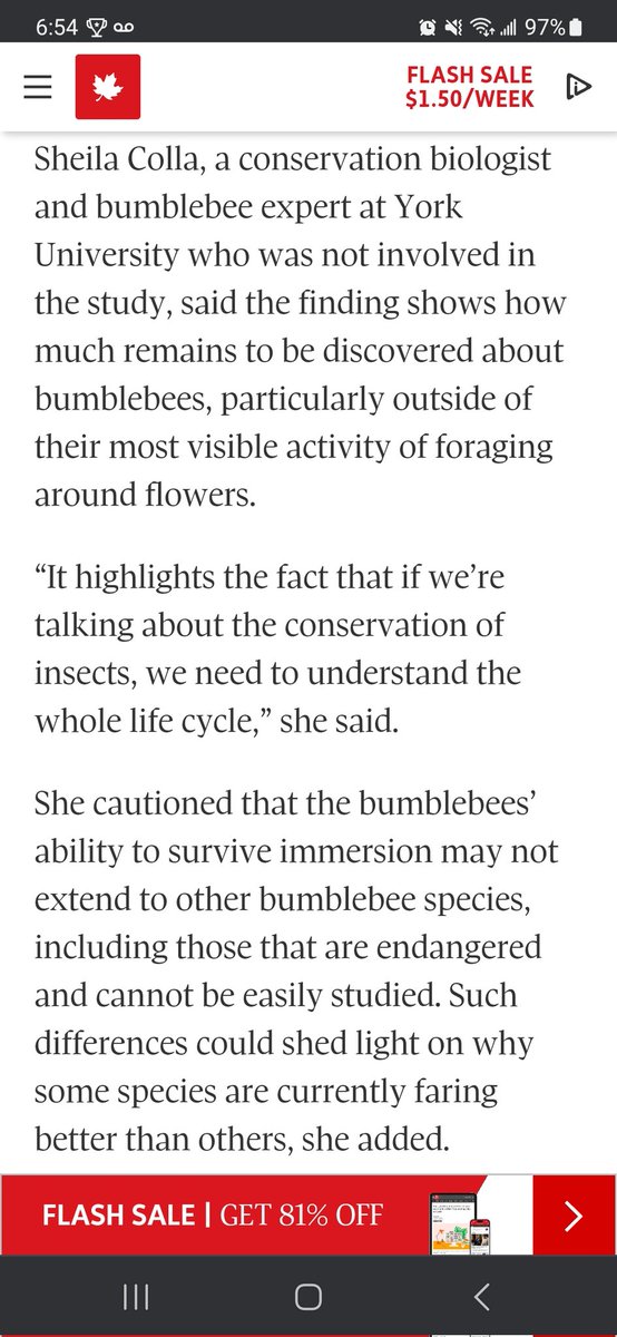 Thank you to @IvanSemeniuk for giving me a chance to comment on this fun study from Nigel's lab. There is so much more research to do on these cool insects!