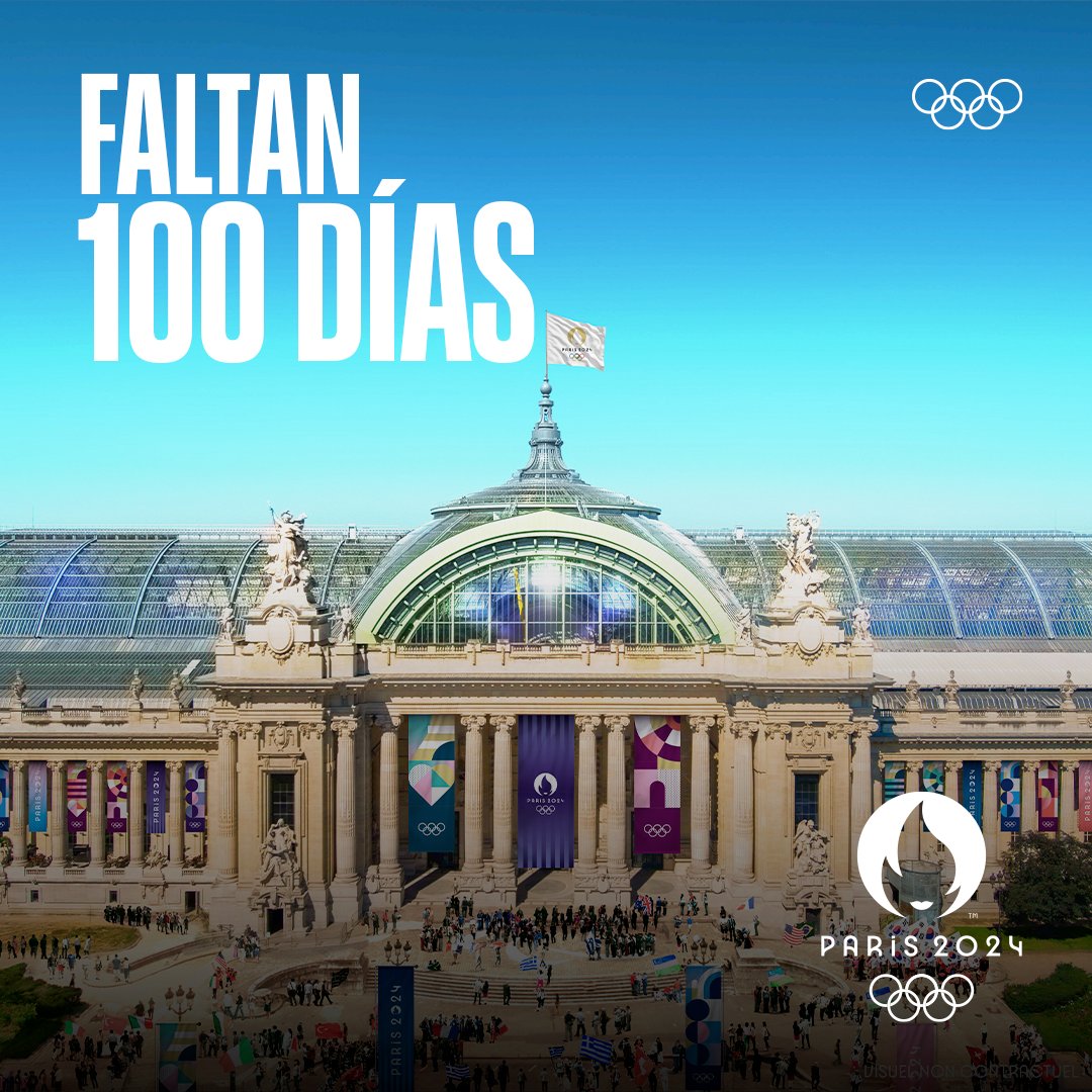 ¡Solo faltan 1️⃣0️⃣0️⃣ días para los Juegos Olímpicos! 🇫🇷😍

<a href="/Paris2024/">Paris 2024</a> está cada vez más cerca, ¿preparados? 🏃‍♀️🏀🏄🏐🏑🏊‍♂️🚵‍♂️🏋️‍♀️🏓

#RoadToParis2024