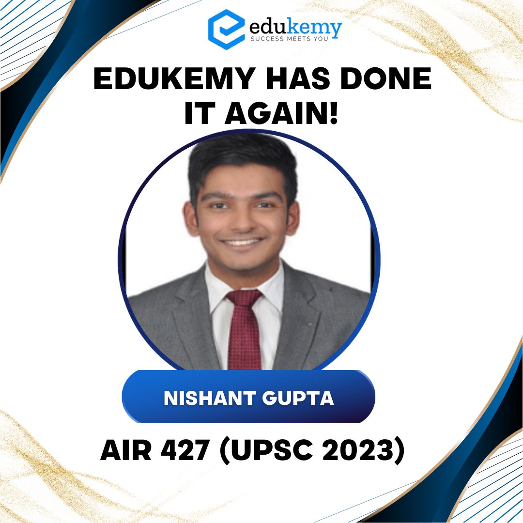 Nishant Gupta, AIR 427 | IAS - UPSC 2023 | UPSC Topper 2023 |
#upscresult2023 #upsctopper2023 #upscprelims2024 #upscpreparation #upscprelims #upscprelimsexamination #upscmotivation #ias #civilservices #shabbirsirupsc #trending #upsc2024 #missionupsc2024 #ias2024 #edukemy