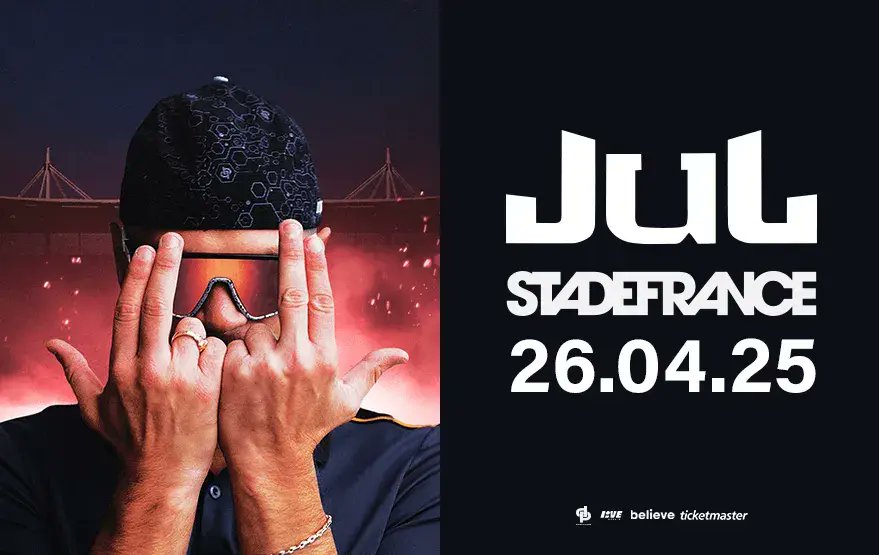 ShadesFrance's tweet photo. 🚨🚨 JuL VIENT DE SOLD OUT ses dates au STADE DE FRANCE &amp; à l’ORANGE VÉLODROME en moins d’UNE HEURE !! 

+ de 150.000 PLACES 🤯 https://t.co/JxWx1SiMki