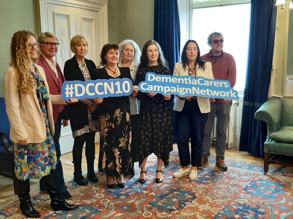 10 years of ensuring that the voices of dementia carers are heard & valued. Celebrating a significant milestone today at the @MansionHouseDub #DCCN10 We are so proud of our incredible members.