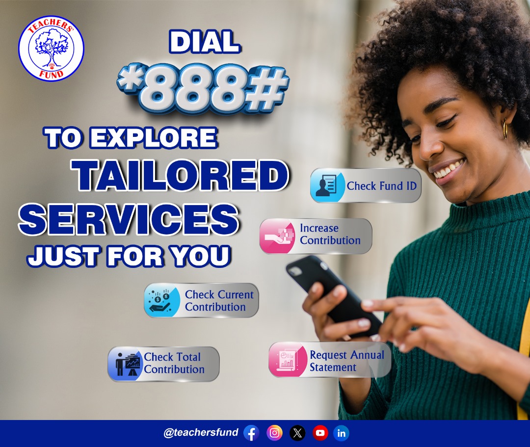 TeachersFund's tweet image. Experience Seamless Access To Our Services By Dialing *888# And Discover A New Level Of Convenience.
#TeachersFund
#USSD
#shortcode
#serviceexcellence