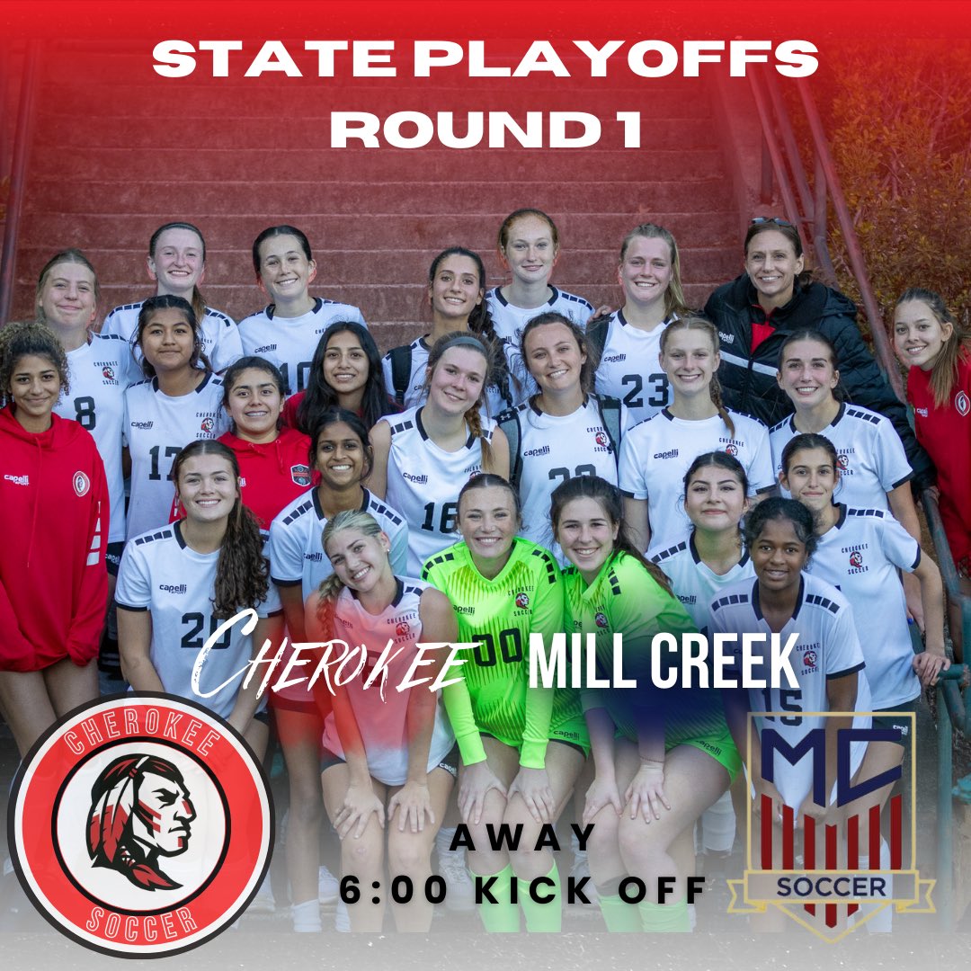 soccercherokee's tweet photo. Post season soccer is the best kind of let’s go ladies!!! https://t.co/AET7yweRNZ