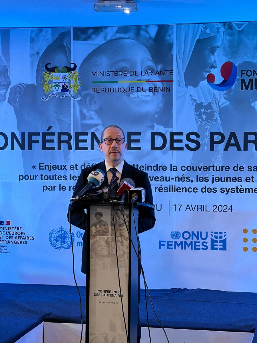 4 UN agencies joined forces via @ffmuskoka to promote maternal, child & adolescent health, & nutrition. At the Conference of Partners, UNICEF Deputy Regional Director for West & Central Africa, @jonathanUNICEF calls for increased investments to ensure a healthier future for all.