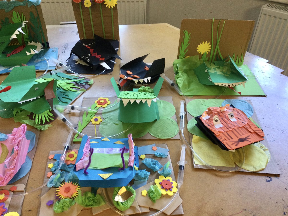 Wouldn’t you agree that Year 3’s pneumatic rainforest creatures look wonderful. What a creative bunch we have in D&T. @EwellCastleHead @ECSDT