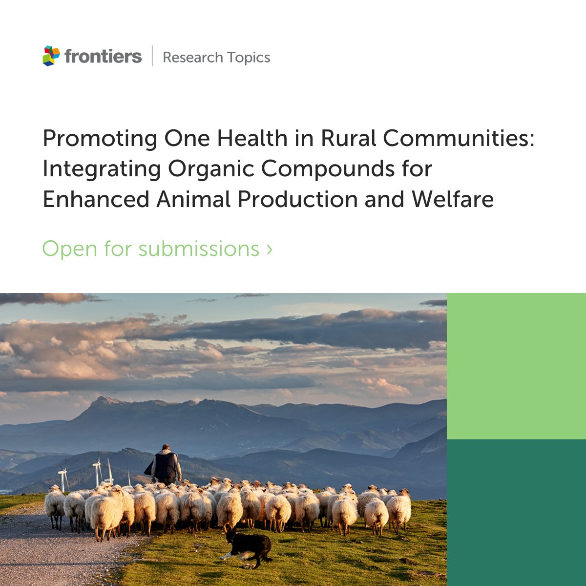 🎊 New Research Topic open for submissions! 'This Research Topic invites contributions that explore the intersection of One Health and organic compound utilization in rural communities.' Learn more here: frontiersin.org/research-topic…