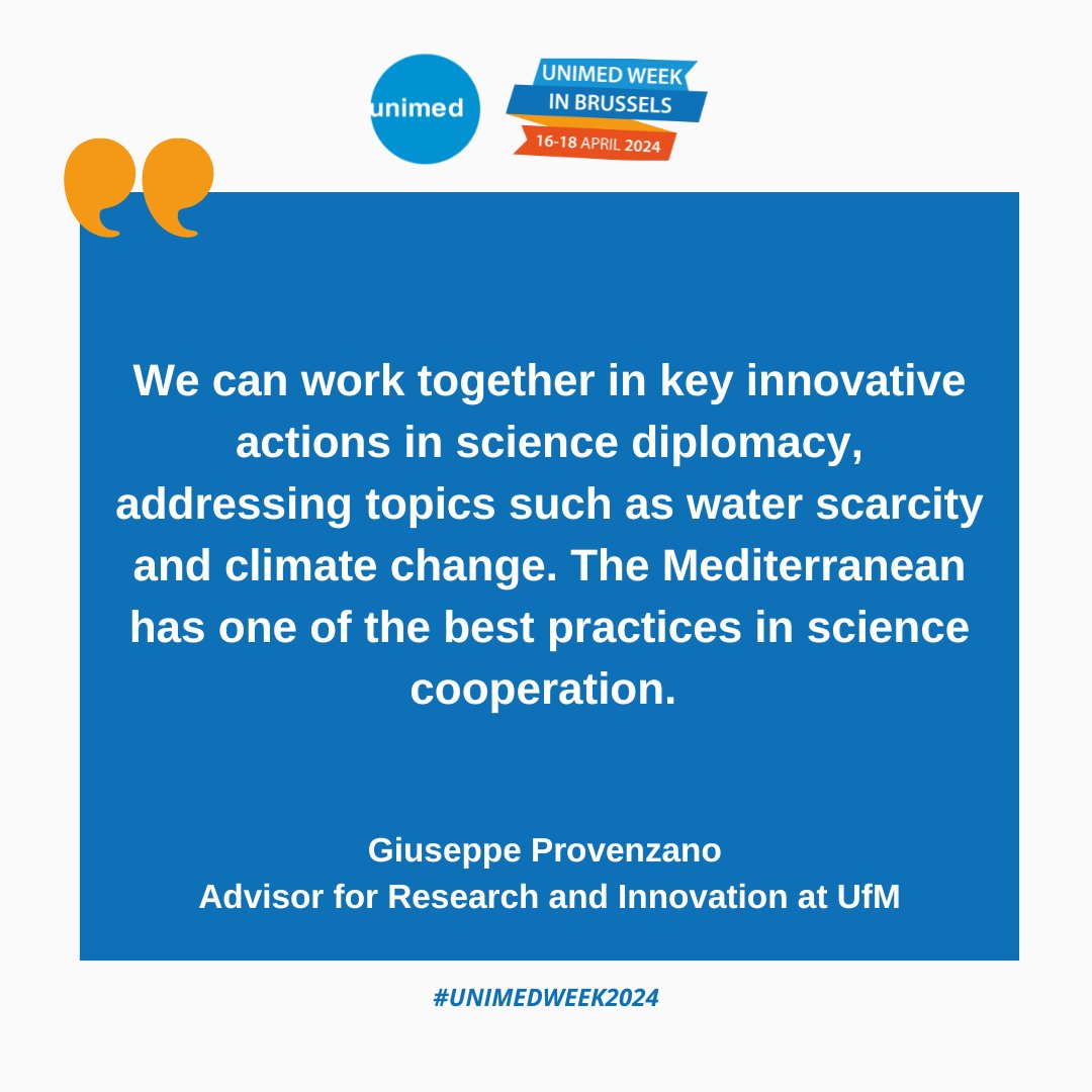 To improve regional cooperation and achieve results, the collaboration is extremely important. @UfMSecretariat - UNIMED institutional partner -contributed in the #UNIMEDWEEK2024 also presenting the recent study Green #Innovation and #Employability 👉 shorturl.at/huKMV
