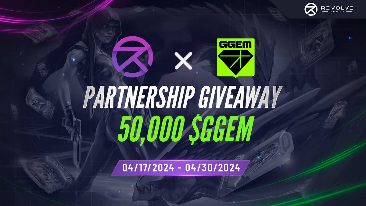 💎Revolve Games x GGEM Partnership Giveaway now live!💎 Hey Revolvers and GGEMers! In celebration of our partnership with @GGEM_LAUNCHER, we are giving away 50,000 $GGEM tokens distributed equally to 50 randomly selected winners. PARTICIPATE HERE: shorturl.at/uvLN9