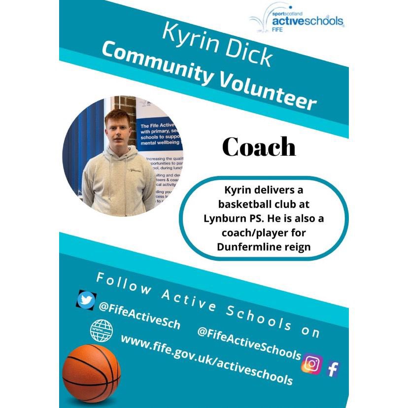 Volunteer Spotlight 🔦 Kyrin Dick We will be hearing from Kyrin today as he shares what benefits volunteering has for him and those he coaches. Thank you Kyrin 🙌