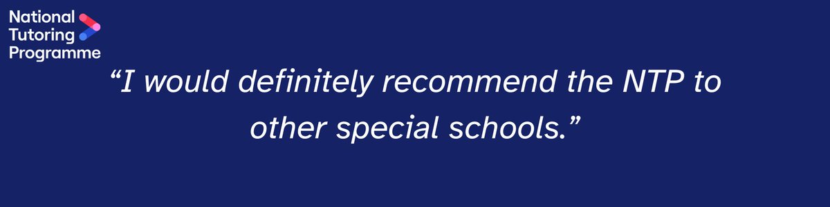 NTProgramme's tweet image. Executive headteacher, Meic Griffiths, shares the impact of tutoring on pupils at the Imperium Federation and why he recommends using NTP to support pupils with #SEND.
👉 Read the full blog - bit.ly/ImperiumFedera…
