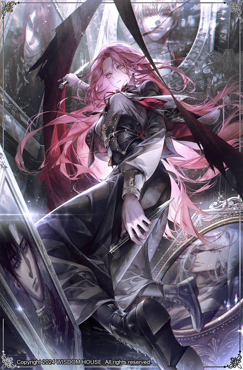 enaa97's tweet image. 구운빵 작가님의 &amp;lt;전 남친들이 내 죽음을 방해한다&amp;gt; 표지 일러스트를 작업했습니다!🍷