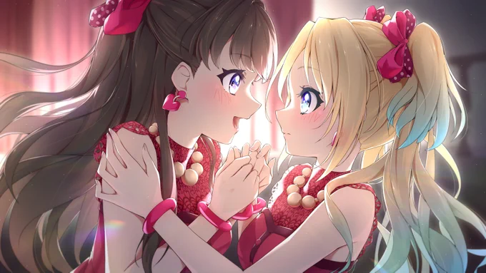 次は、最初からステージに立とうね!ふたりで、一緒にーー!待ちに待っためぐちゃんの復帰と、幼馴染全開の距離感がとても印象に残っています#蓮ノ空美術部 #思い出の蓮ノ空 