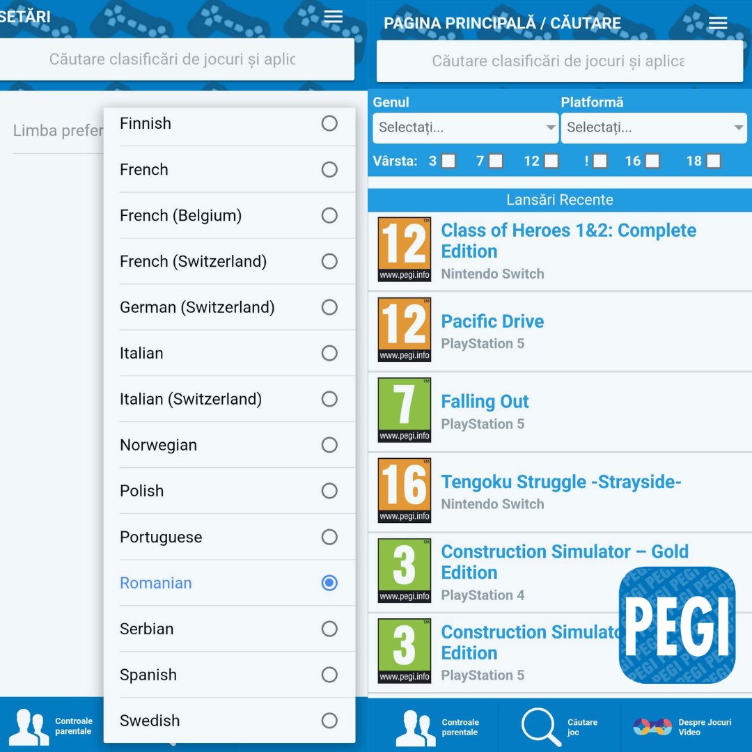 videogames_EU's tweet photo. The #PEGI, Pan-European Game Information #AgeRating system, recently updated its App which is now in 15 languages! 🇭🇷🇩🇰🇳🇱🇬🇧🇫🇮🇫🇷🇩🇪🇮🇹🇳🇴🇵🇱🇵🇹🇷🇴🇷🇸🇪🇸🇸🇪. Download it today! https://t.co/nPaRMsSoQS https://t.co/2Bkfve2SwB